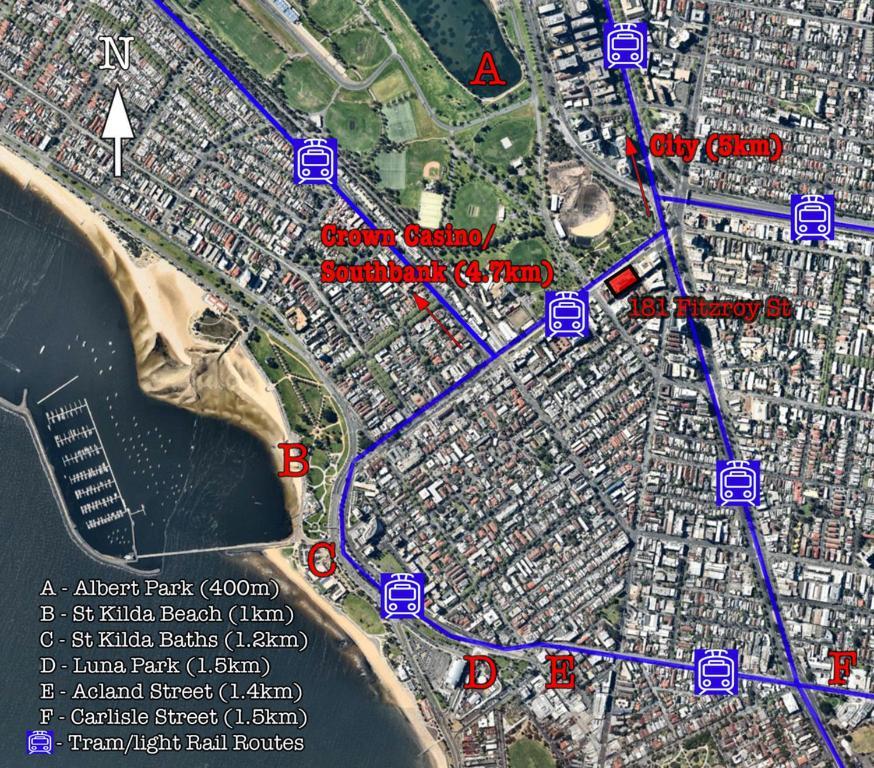 ☆ Heart Of St Kilda ☆ Infinity Pool+Parking+Wifi Leilighet Melbourne Eksteriør bilde